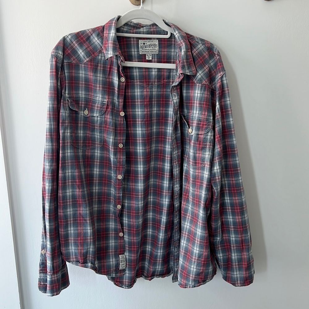 Lucky brand men’s button up, XL